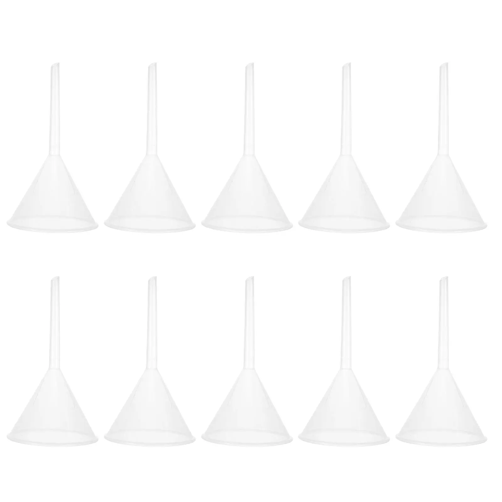 

10 Pcs 90mm Transparent Funnel for Experiment Triangle Laboratory Filter Plastic Tools Acid Alkali Resistant Kitchen Bar