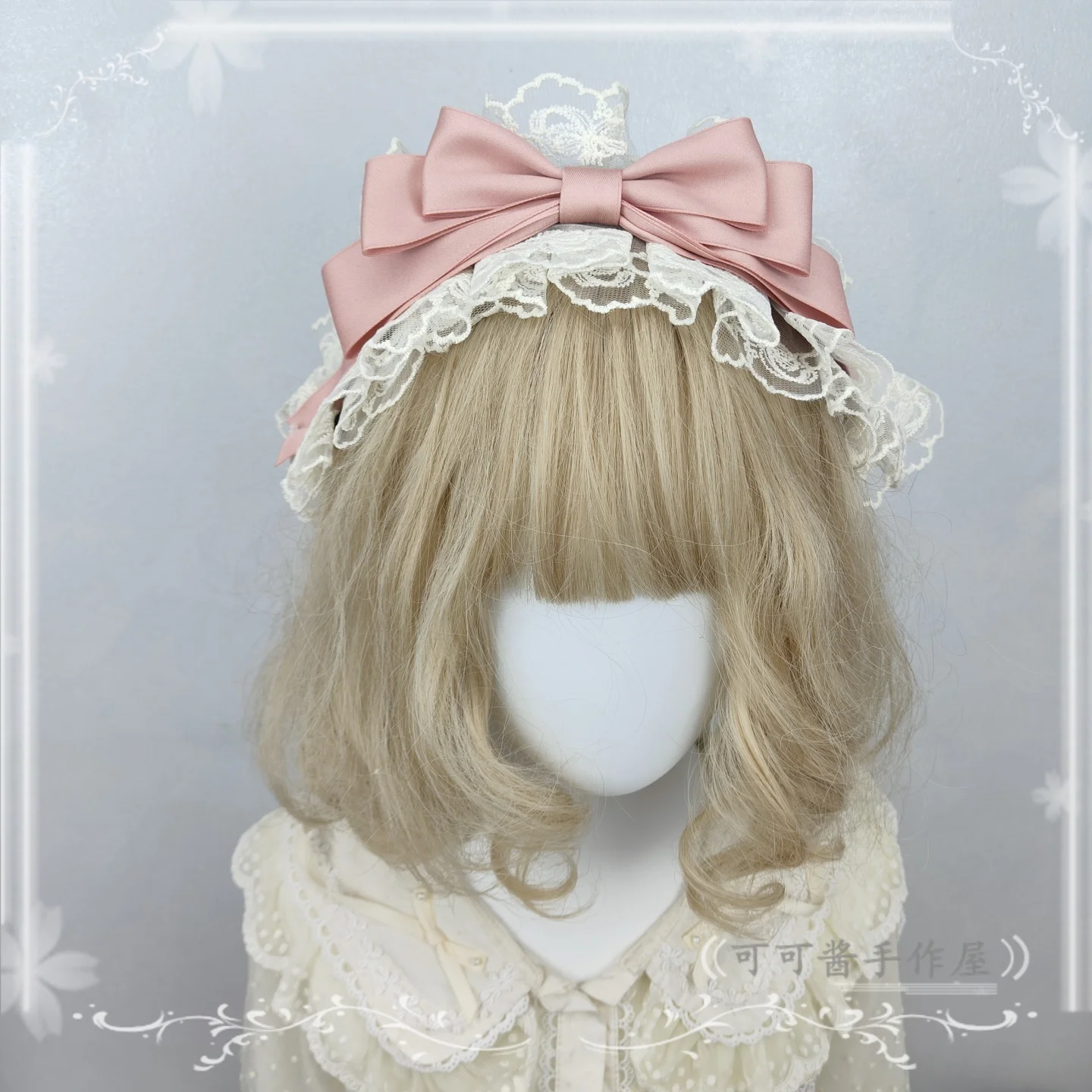 

Simple Versatile Lolita Headband Hair Accessories Bow Headband KC Elegant Lolita Lace Headbands Elegant Hair Accessories