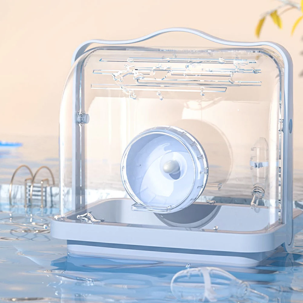 

Portable Hamster Case Sturdy Travel Cage Safe Durable Material No Odor Fun Hideout for Small Pets Outdoor Accessory