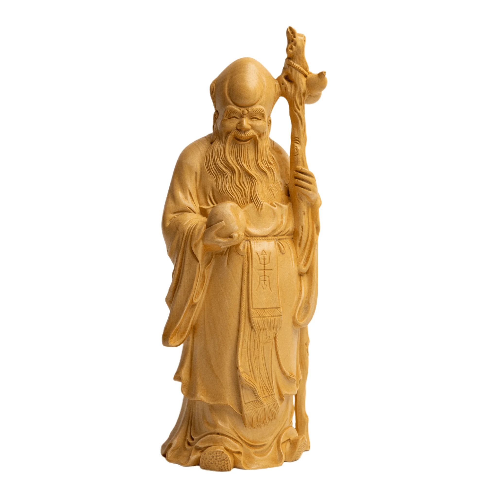 Fu Lu Shou (Three Stars of Fortune, Prosperity, and Longevity) Statue, Lucky Deity Figurine for Home Decoration, Gift for Friend