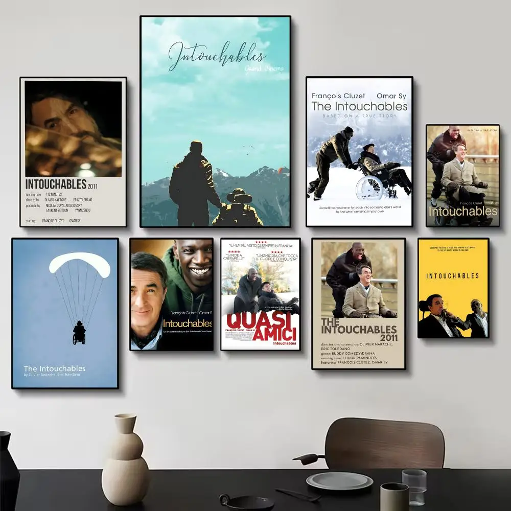 Warm Film Vibe T-The Intouchables - Póster de Amistad, Pintura Decorativa para Pared, Arte para Sala de Estar, Regalos para el Hogar, Decoración Mural
