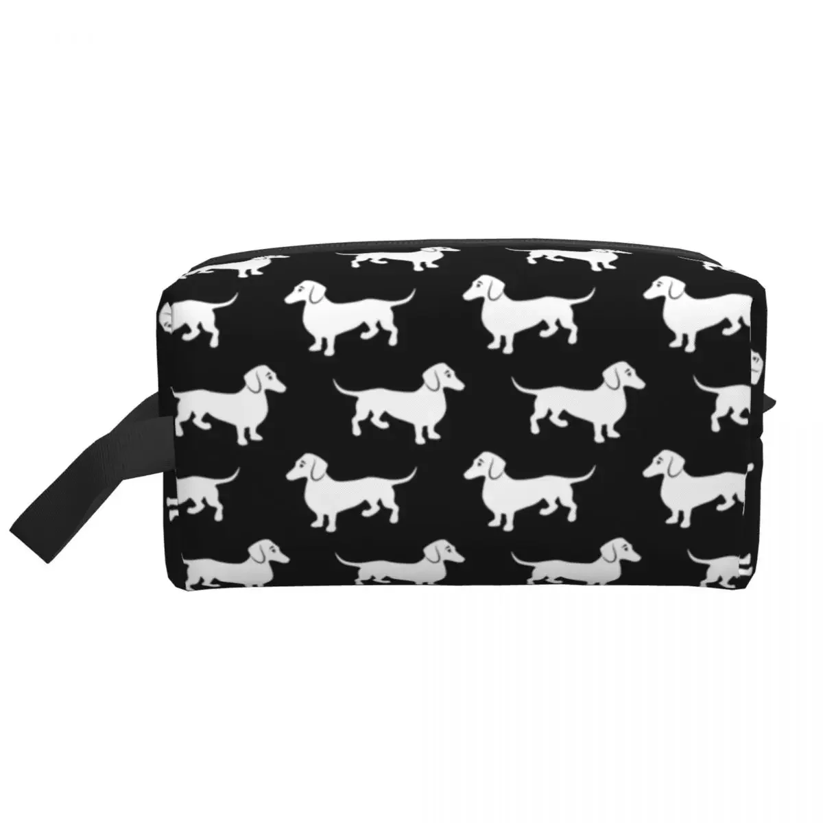 Wiener Dachshunds Badger neceser de gran capacidad para mujer, bonito estuche de maquillaje para cachorros, salchichas y perros, bolsas de aseo para almacenamiento de belleza