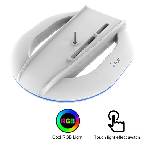 조명이 있는 USB 충전기 스탠드 독 스테이션, PS5 컨트롤러, 싱글 플레이스테이션 5 듀얼센스 무선 컨트롤러용 
