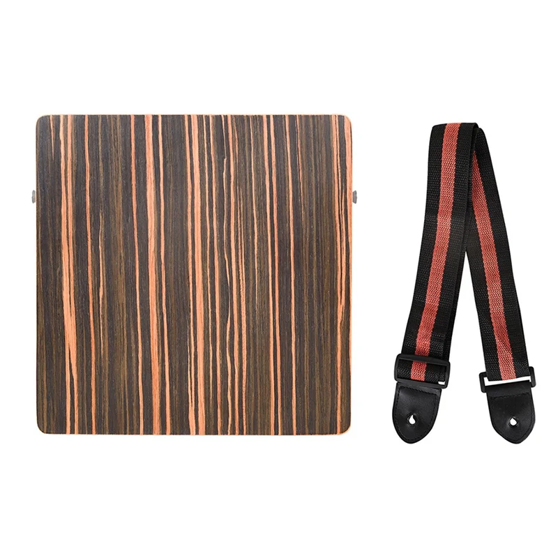 

NALFI-Travel Cajon Drum, Portable Wooden Cajon With Adjustable Strap, Percussion Instrument Kit