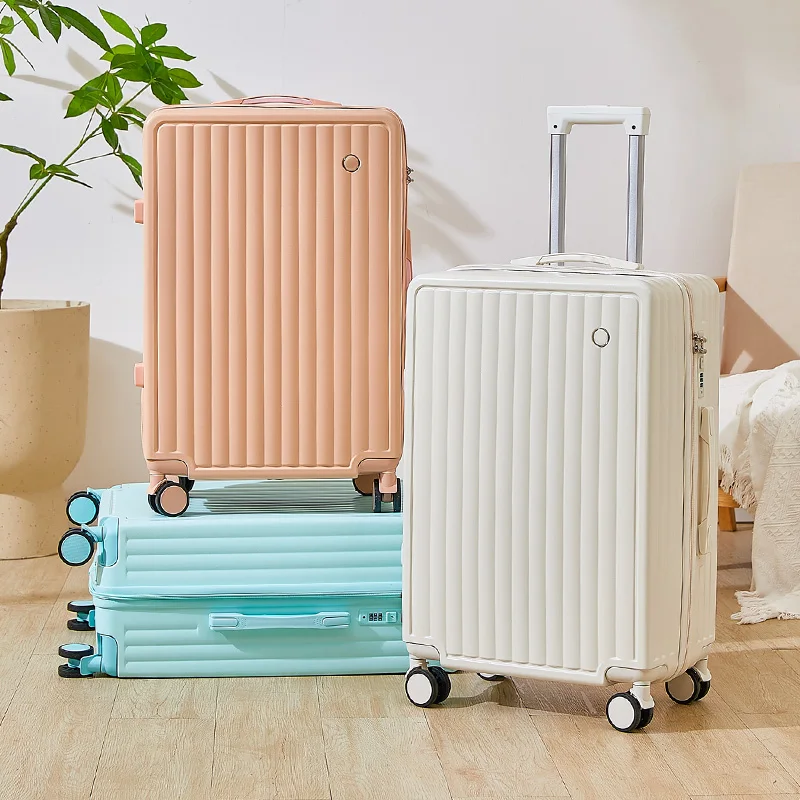 Light Weight Suitcase 20/24 inches Suitcase Large Capacity Travel Case Spinner Wheels Suitcase Small Luggage Compartment