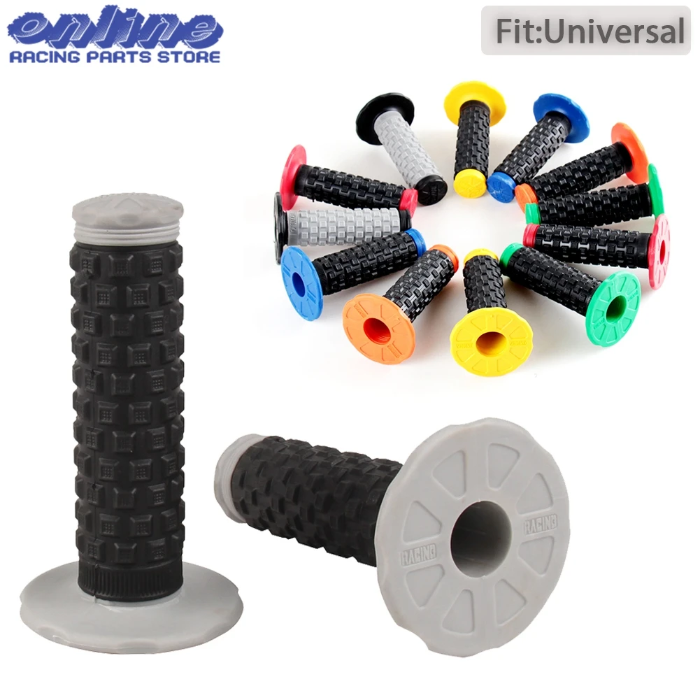 

Motorcycle Grip Handle Dirt Bike Rubber Grips 22mm Handle Grip Double Color Top Moto Grips For ATV Motocross Accessories