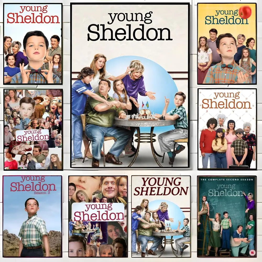 Retro Academic Y-Young Sheldon Coming Of Age Vibe Art Poster Wall Art Print Decorative Mural Home Decor Gift Unframed