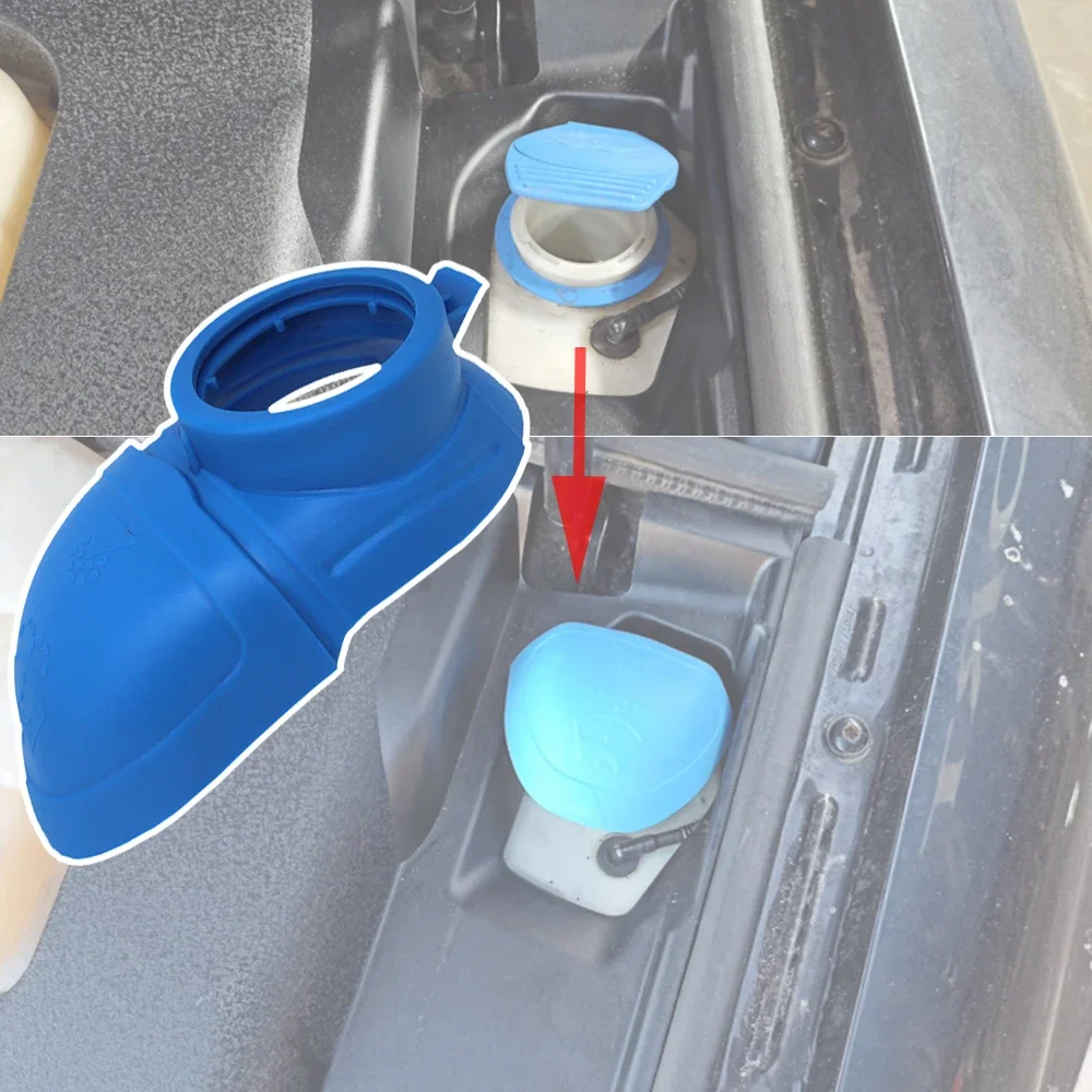 

Car Windscreen Wiper Washer Fluid Reservoir Tank Bottle Cover Filler Cap Lid Screen Wash Funnel For VW Scirocco Touareg 7L 7P UP