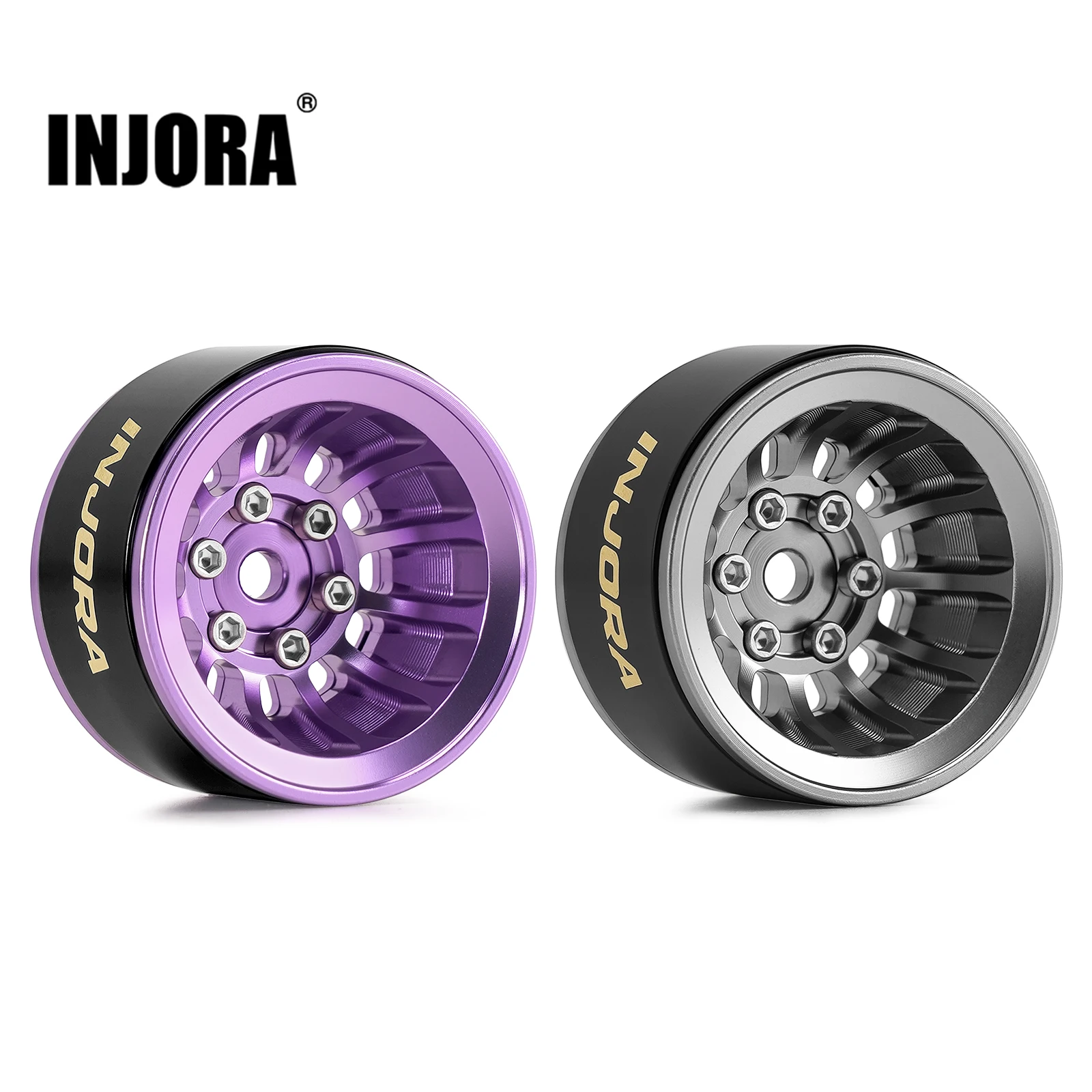 INJORA Deep Dish Aluminum & Brass 1.0