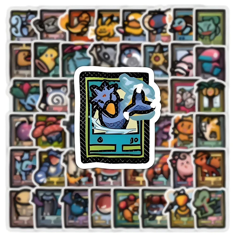 10/30/50/103 Stück Pixel-Style Anime Pokemon Graffiti-Aufkleber für Laptop Handyhülle Wasserfeste Niedliche Charmander Squirtle Sticker – Detail 5