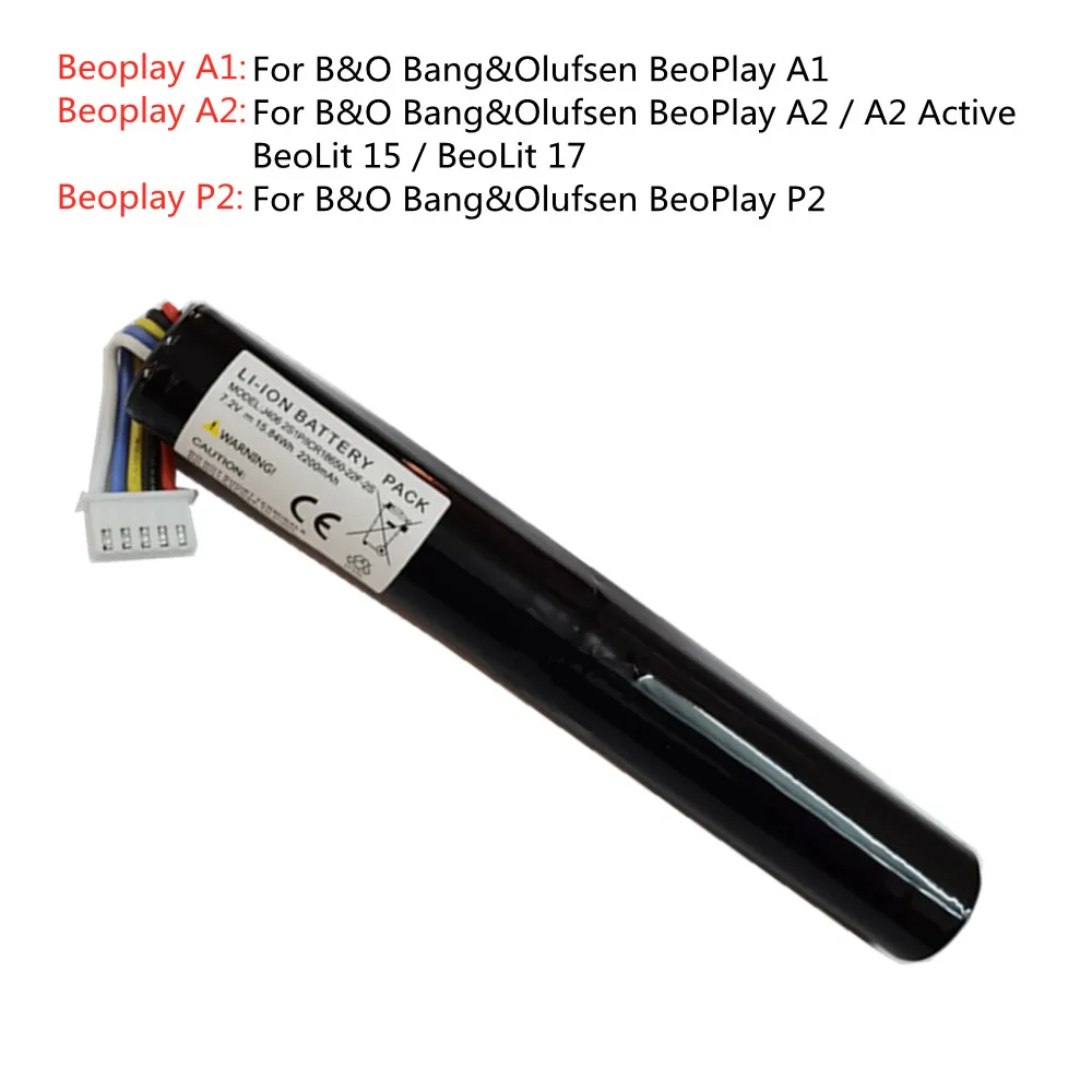 Batería de alta capacidad para B & O Bang & Olufsen BeoLit 15 /BeoLit 17 / BeoPlay A2 A1 P2 /BeoPlay A2 baterías de altavoz para reproductor activo