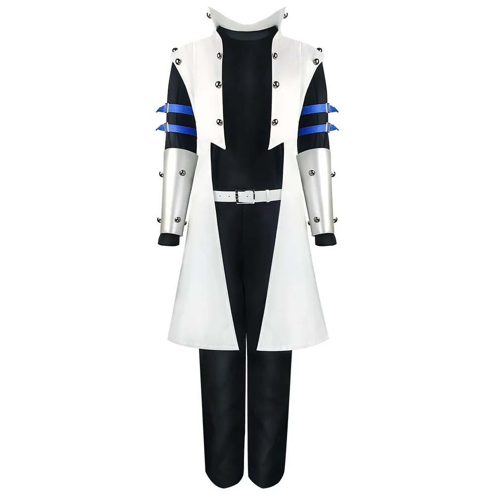 Seto Kaiba Anime Game Cosplay Costume Halloween Medieval Punk Long Jacket Gothic Jirai Kei Uniform Adult Pants Trench Coat Set view 3