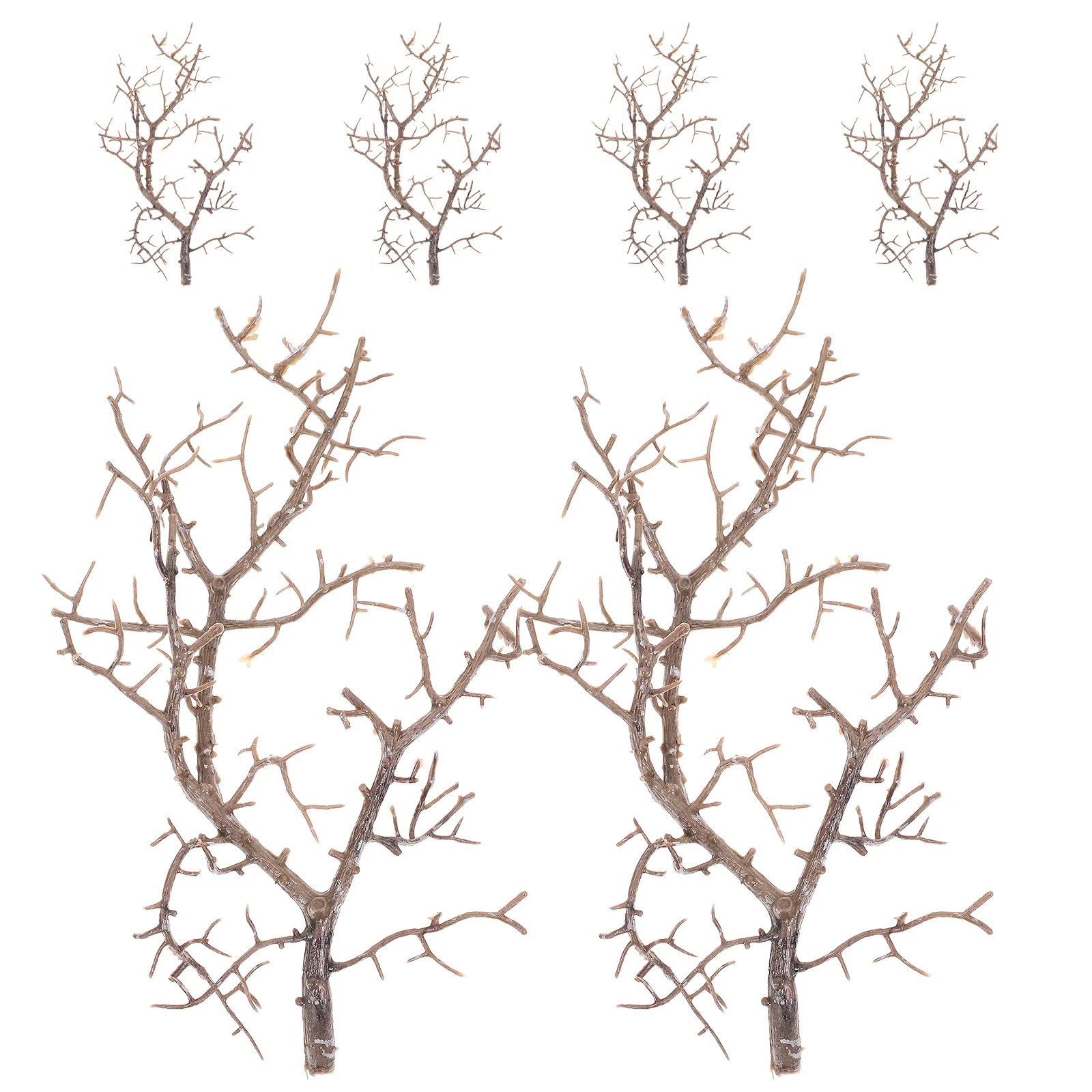 

6pcs Artificial Dried Tree Twigs Simulation Branches For Diy Flower Arrangement Vase Filling Home Office Decor Plastic Branch