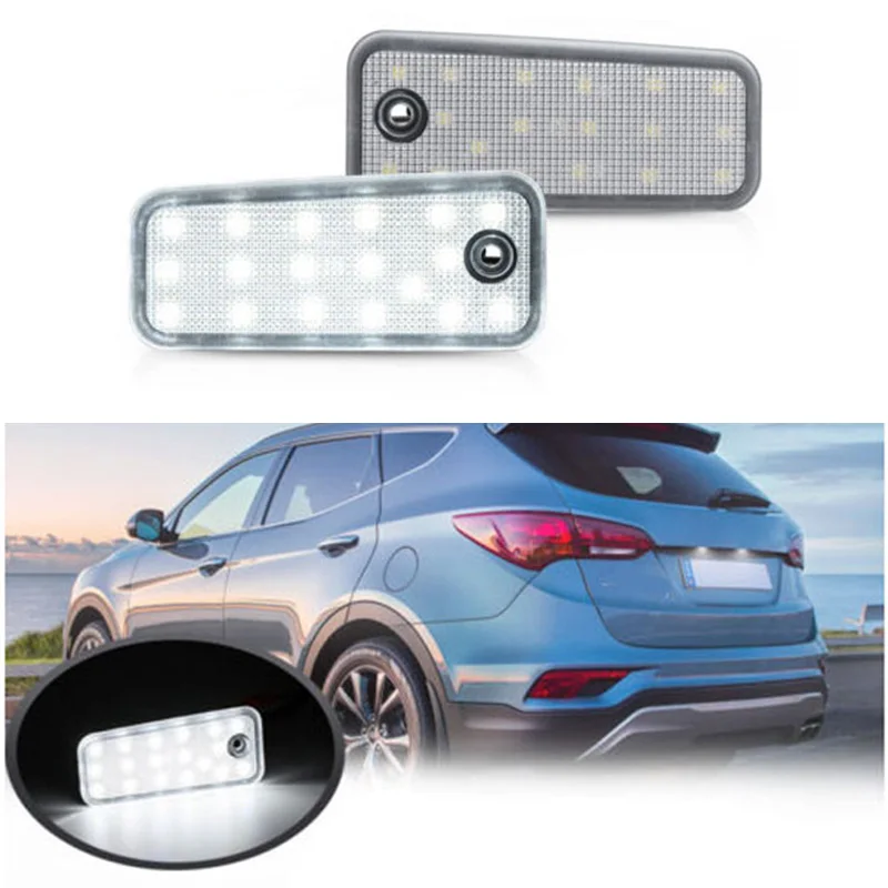 

T10 LED License Number Plate Light White No Error For Hyundai Santa DM Grand Santa Fe NC 2013-2018 Number License Plate Light