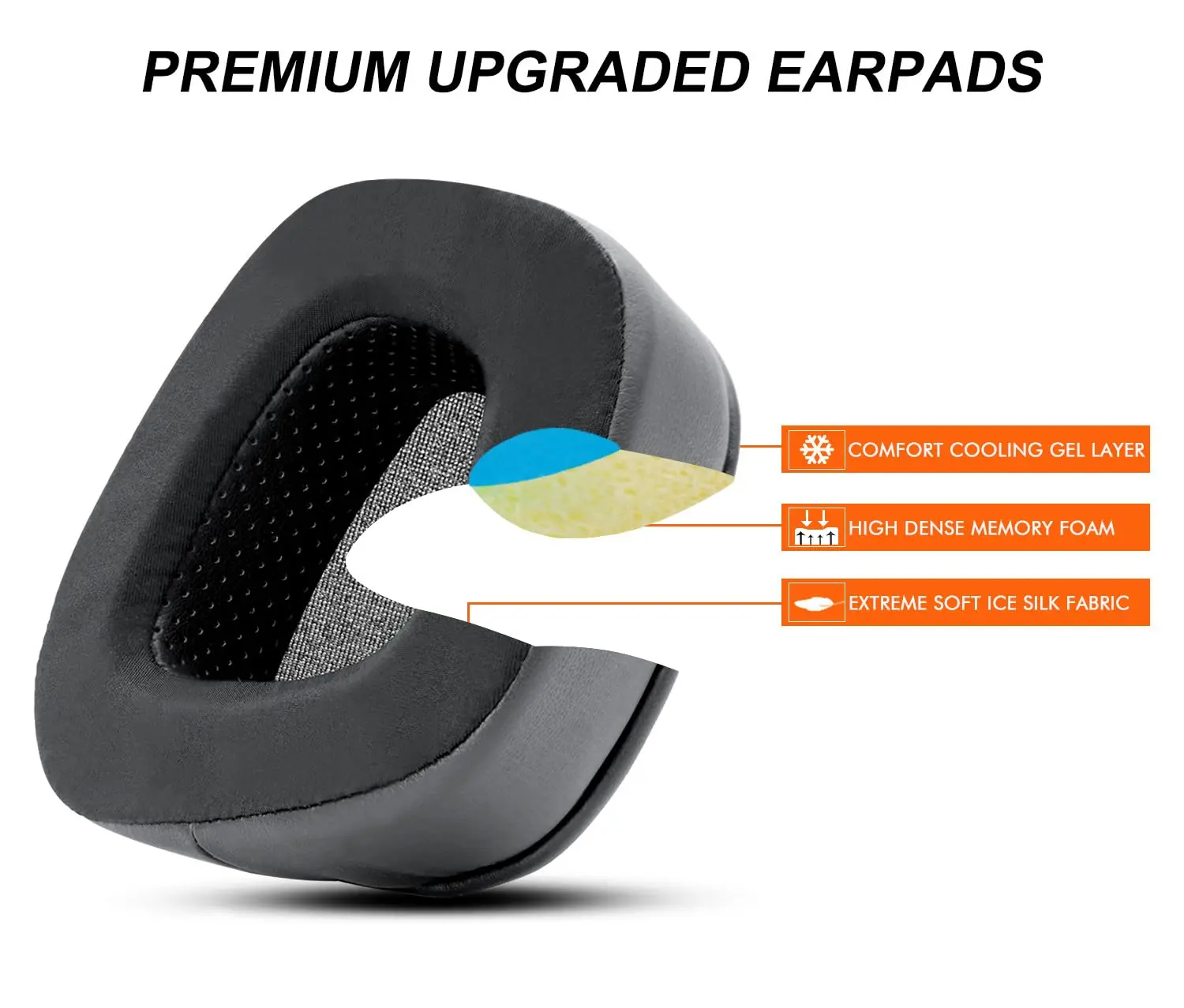 Kühlgel-Ohr polster Ersatz für Corsair Void/Void Pro/Void Elite/Surround Wired & Wireless RGB USB-Gaming-Headsets