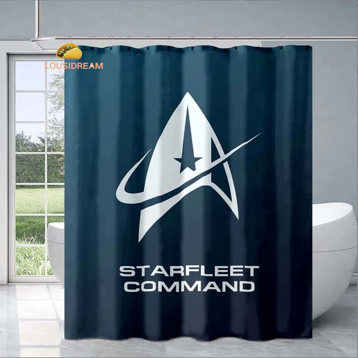 

Film Star Trek Exquisite Shower Curtain Fashionable Decorative Gift for Adult Children's Bathroom Waterproof and Mildew-proof