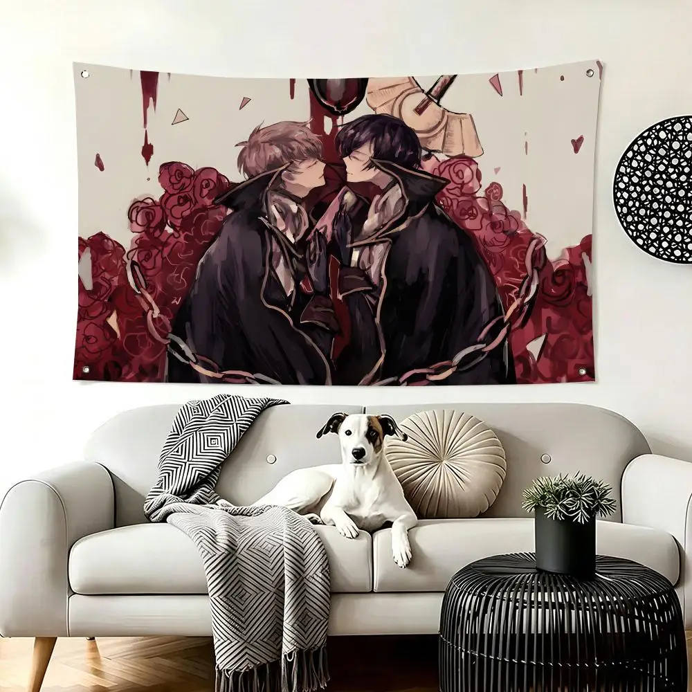 Japanese Anime Zero Requiem Flags  For Living Room Home Dorm Decor Wall Outdoor Camping Party Banner Gifts