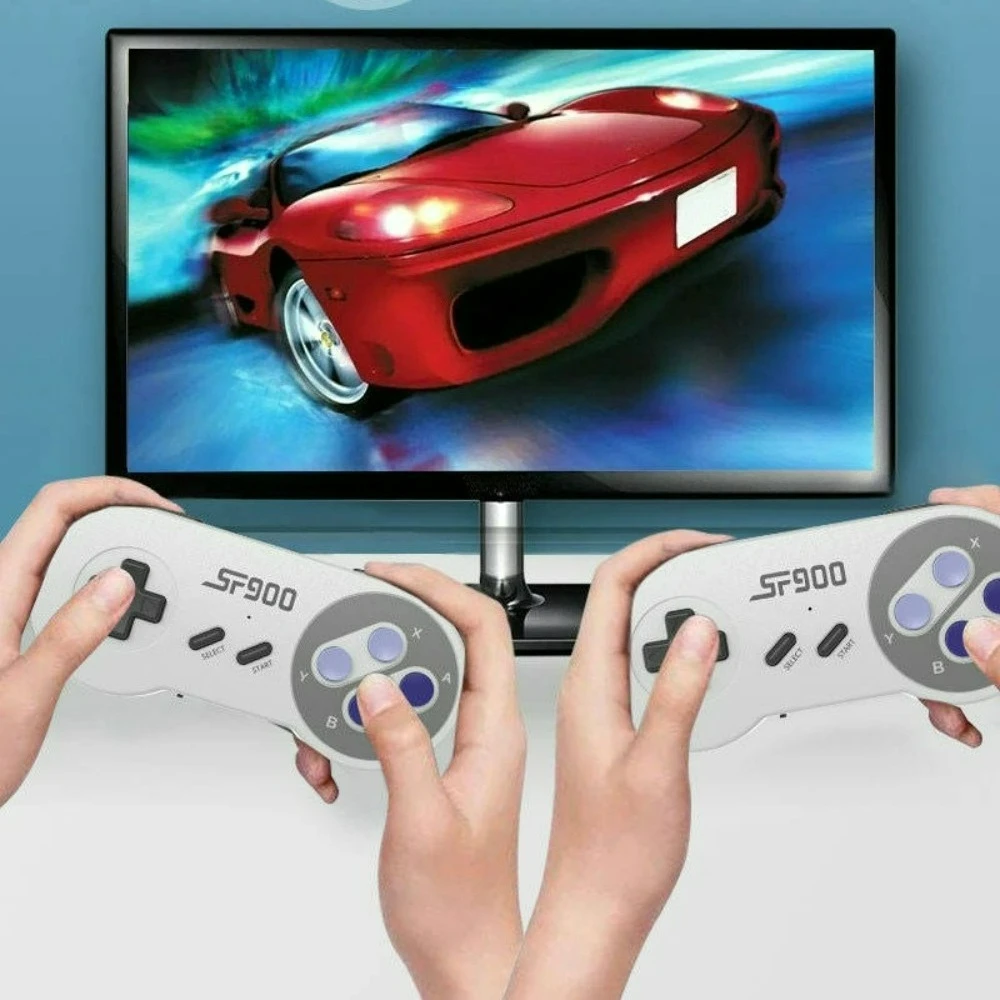 SF900 Retro Game Console With 5000 Built-In Games TV Game Controller Comes with 2 Wireless Gamepads Game Controller Classic Game
