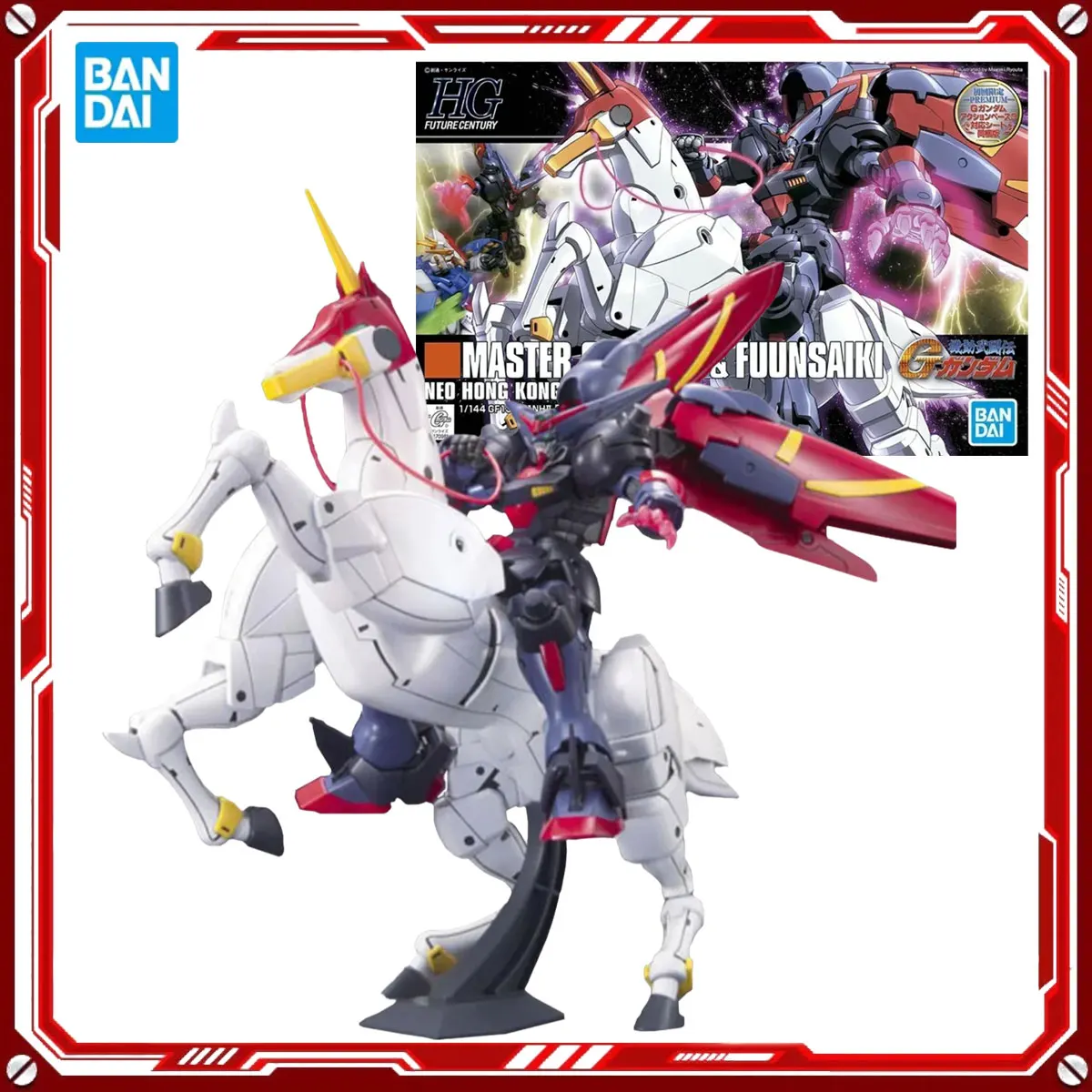 

Bandai Genuine Gundam Anime Model Kits Master Fuunsaiki Neo Hong Kong Toys HG 1/144 Action Figure Assembly Model Gift Original