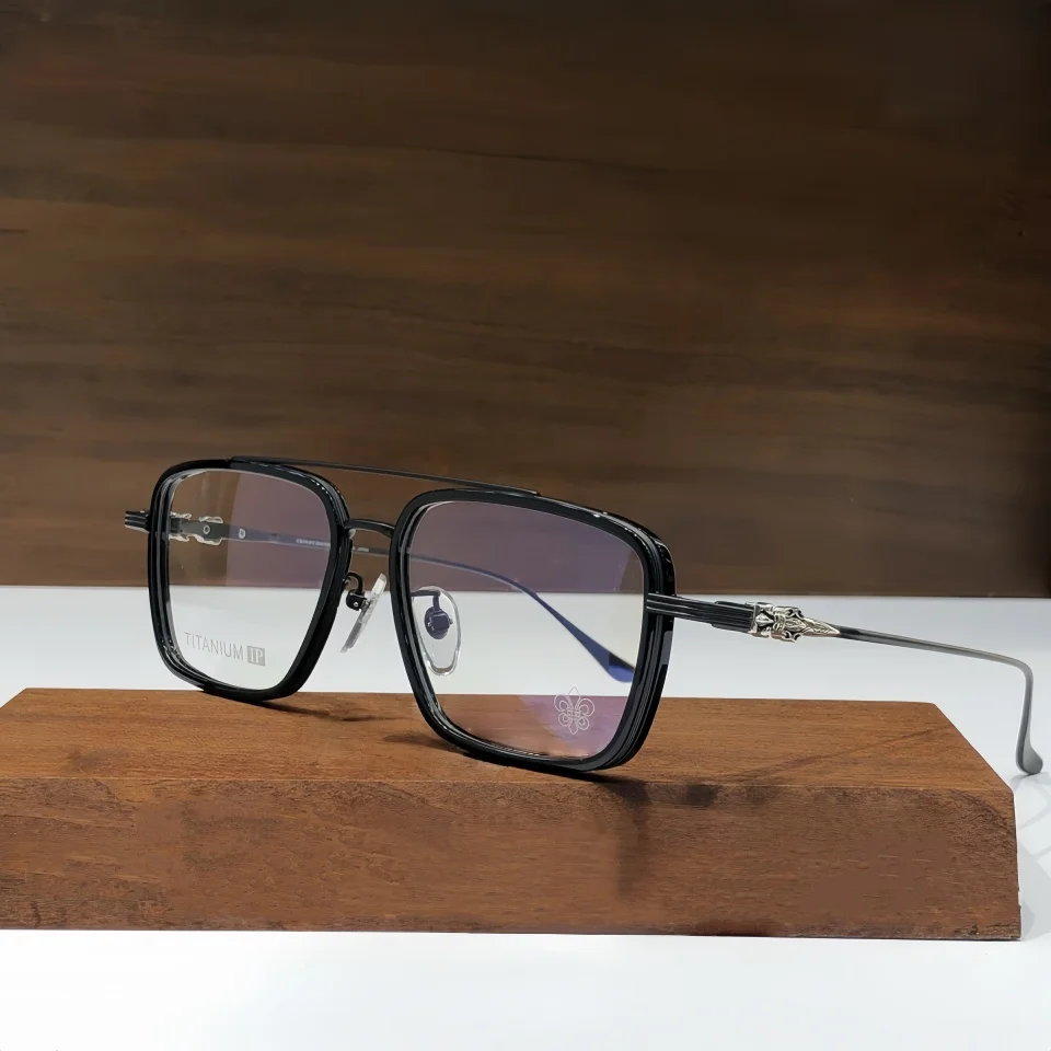 

Men Outdoor Pilot Titanium Alloy Eyeglasses Frame High Quality Fashion Brand Design Optical Prescription Myopia Women's Glasses