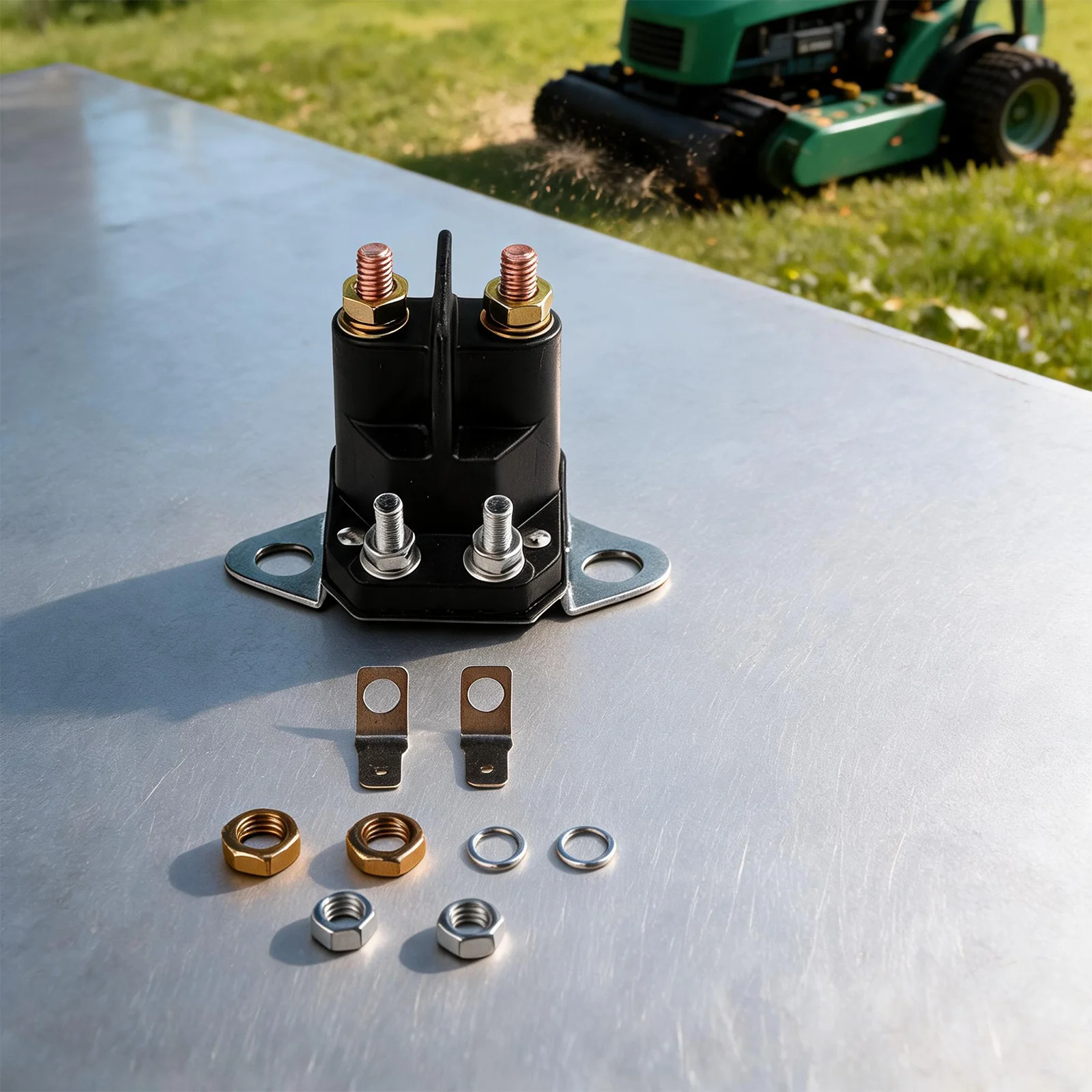 Power Tool Parts Solenoid Starter Relay Lawn Mower For Tecumseh 4 Connections Lawn And Yard, Garden Outdoor Living Applications