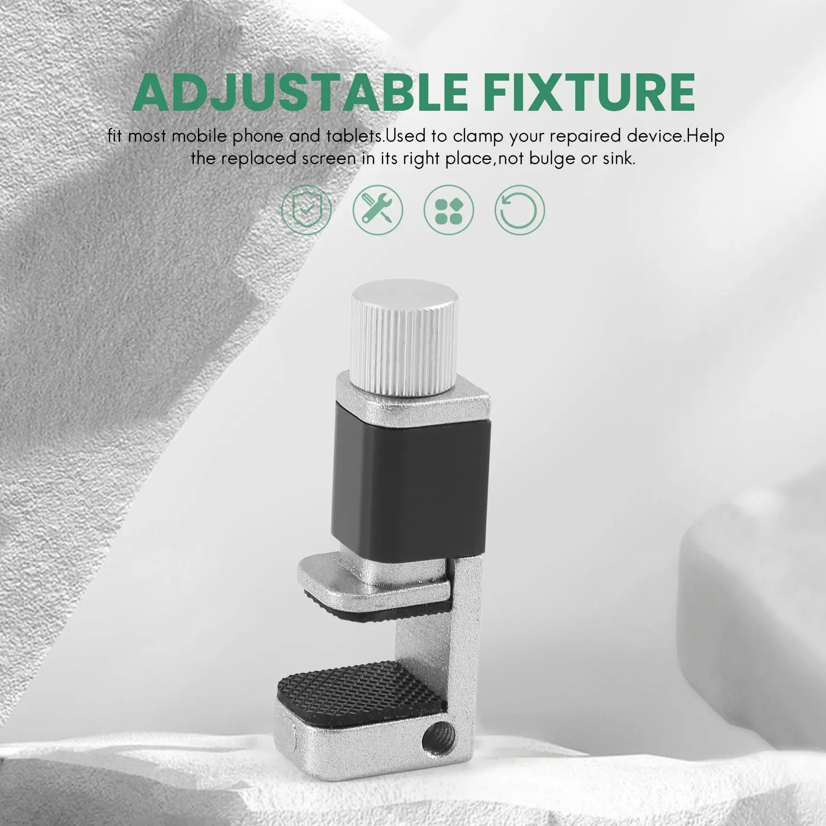 ABFI 8 unids/lote Clip ajustable abrazadera de sujeción de pantalla Lcd para Iphone Ipad Samsung Kit de herramientas de reparación de teléfonos