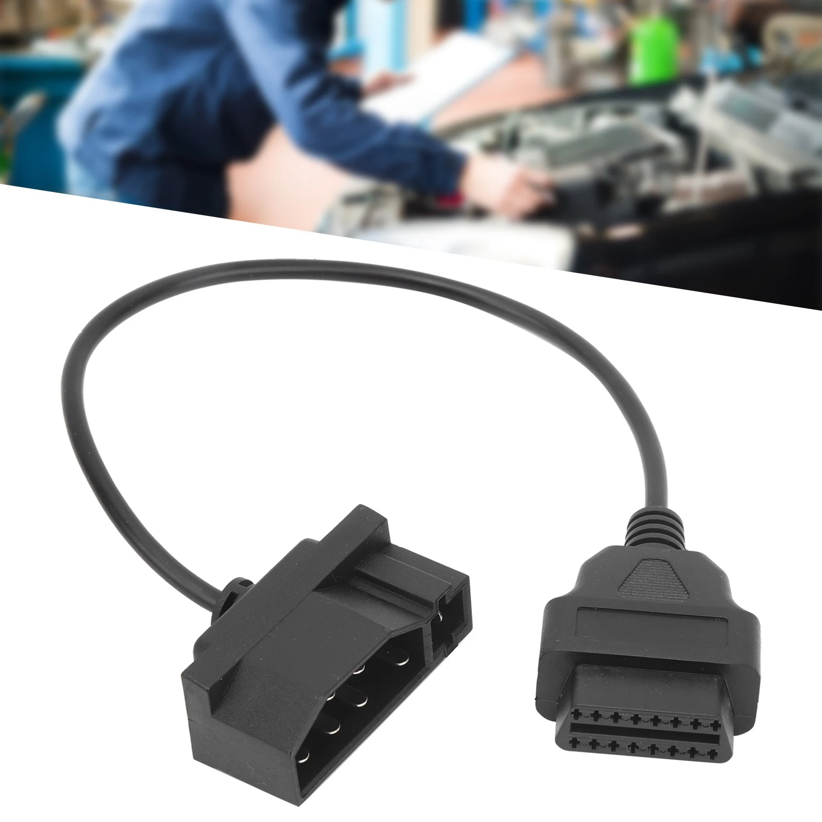 

40 см/15,7 дюйма 7-контактный OBD1 к OBD2 OBDII 16-контактный кабель-адаптер диагностического сканера подходит для Ford