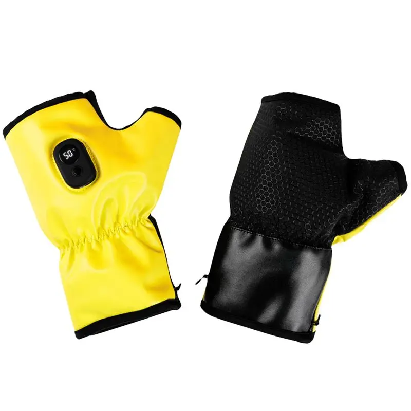 

NEW HOT In Stock-Electric Heating Gloves Fingerless Rechargeable Cold Weather Gloves Thermal Motorcycle Gloves For Women Men