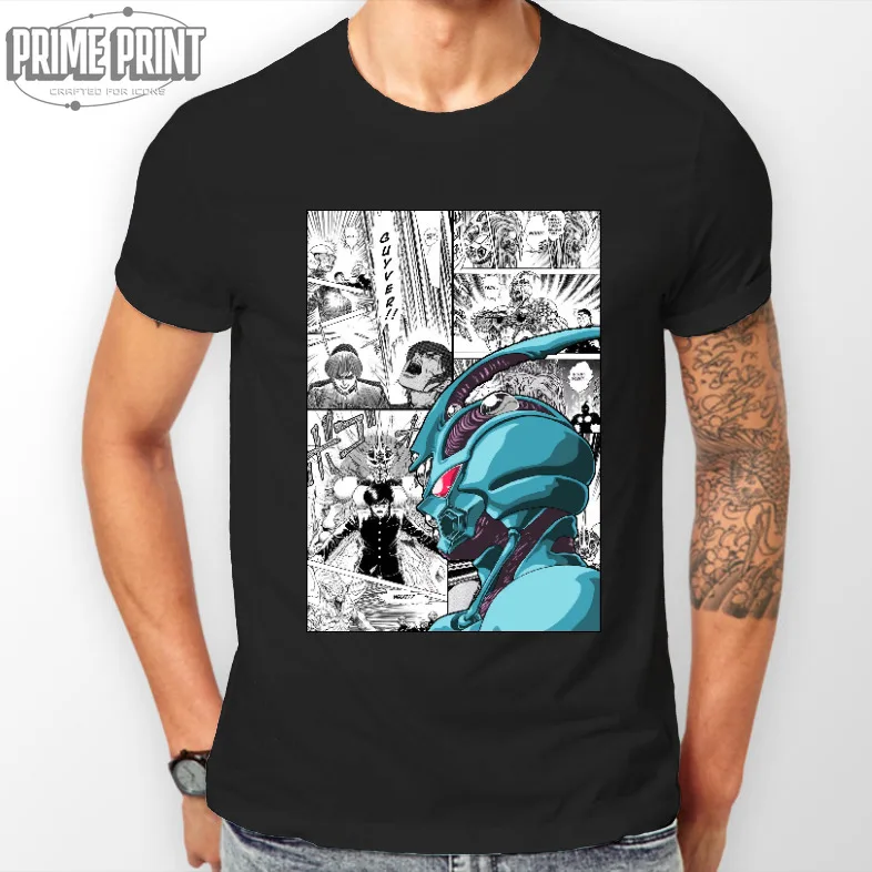 Guyver Bio Booster Armor Manga Strip Anime Unisex Tshirt T-Shirt Tee All Sizes