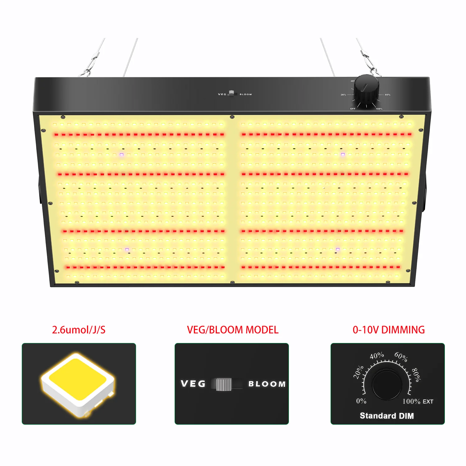 300W  LED Grow light Dimmable Driver Full Spectrum Sunlike Growing Lamp For Indoor Plant Flower Greenhouse