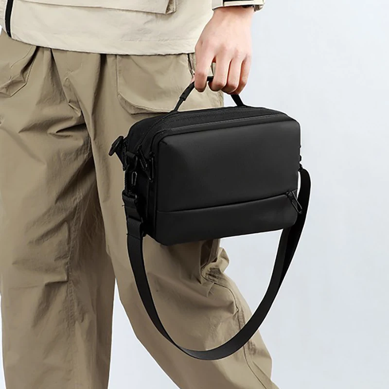 Men Shoulder Bag Leisure Messenger Handbags Multifunctional Crossbody Pack Waterproof Travel Daypack Casual Horizontal Bags