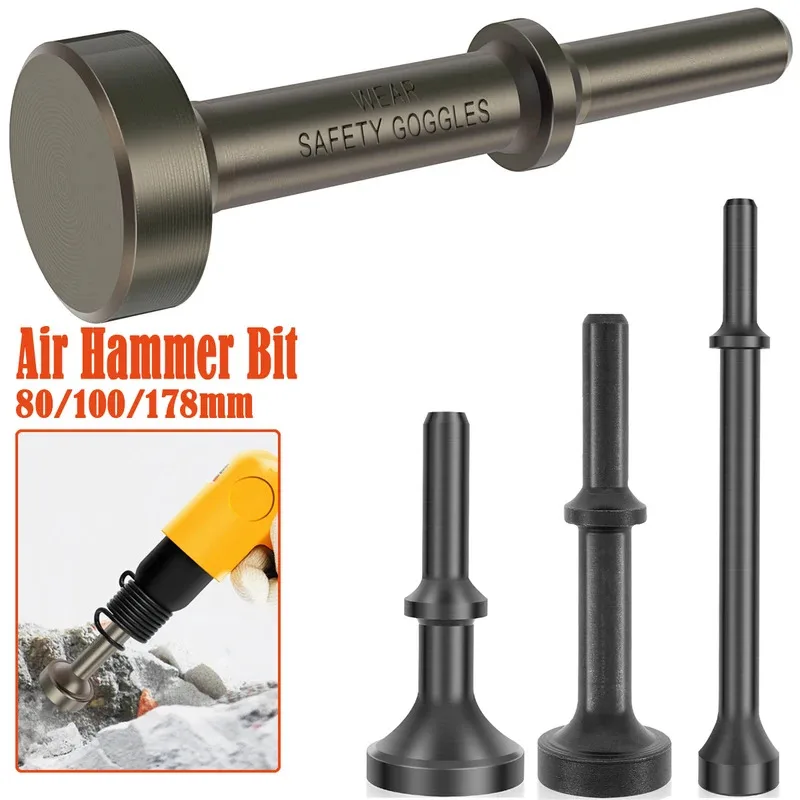 5/3Pcs Air Hammer Bit 80/100/178mm Shovel Hammer Smoothing Pneumatic Drifts Extended Bit Pneumatic Impact Tool Accessories