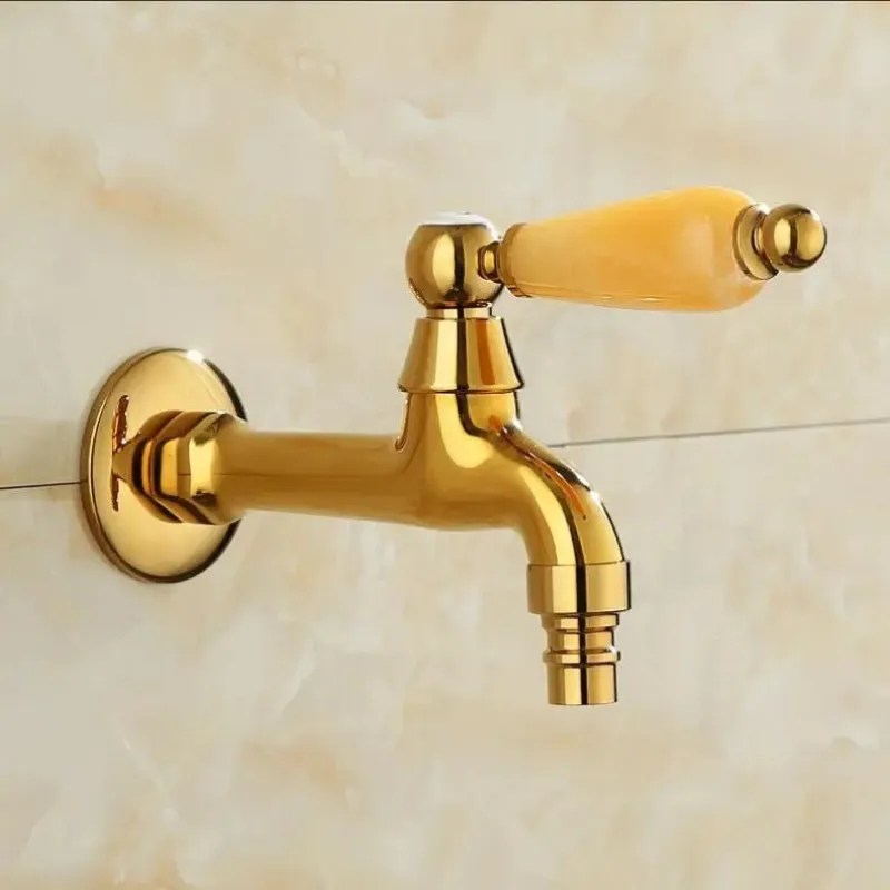 

Gold Brass Garden Faucet Brief bib-cock faucet washing machine faucet copper bibcock,Toilet tap,Garden faucet