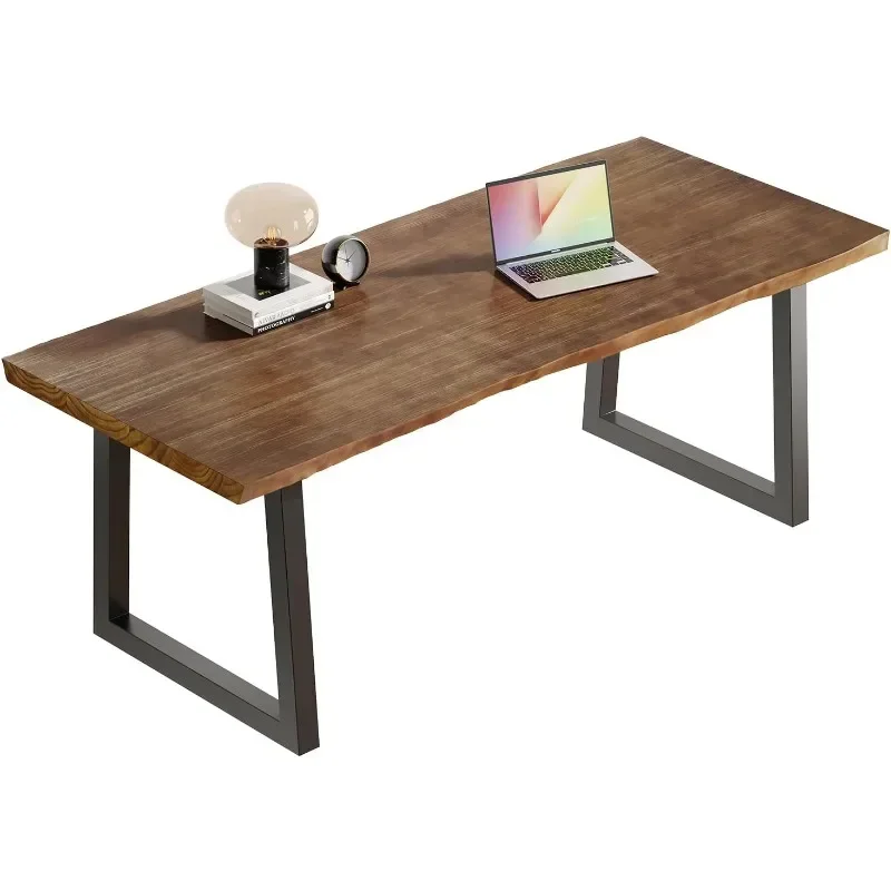 Solid wood computer desk, country style Large desk - modern gaming work suitable for home office