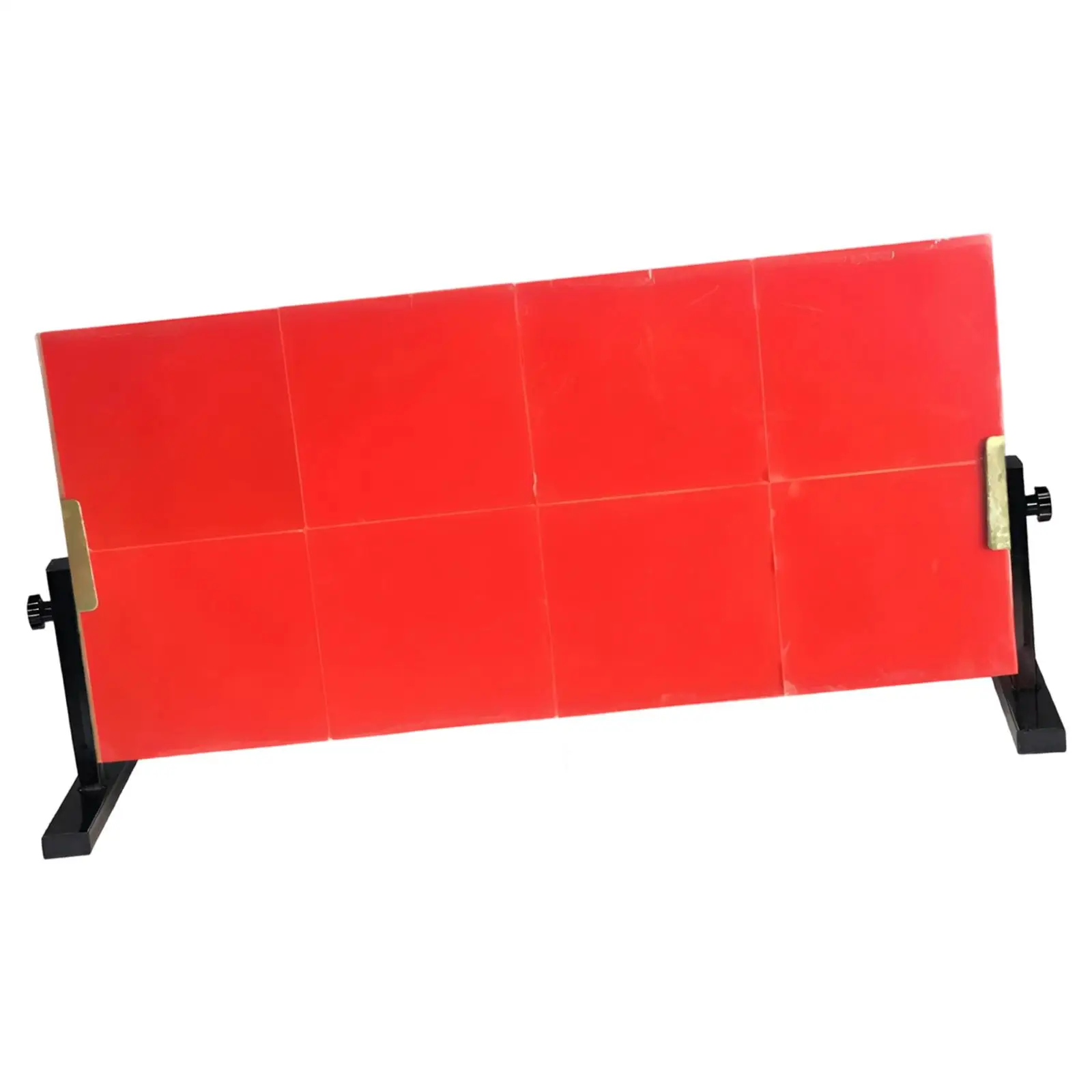 Table Tennis Return Board with 8 Rubbers Pingpong Accessory,Professional High Performance Table Tennis Exerciser Stable Red