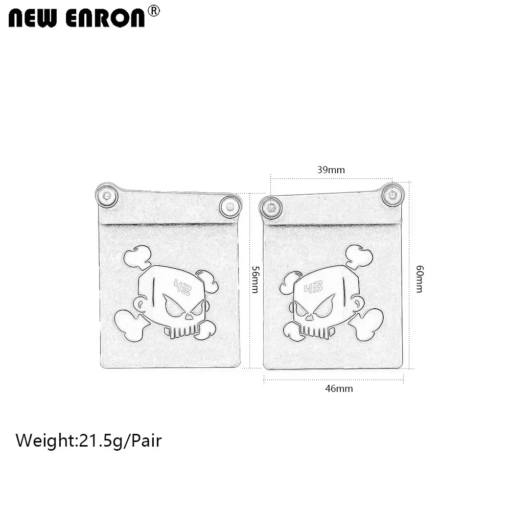 NEW ENRON Rubber Quarters Rear Fender Mud Flaps Set for RC Car 1/10 Team Losi XXX-SCT TEN-SCTE Baja Rey Desert Truck