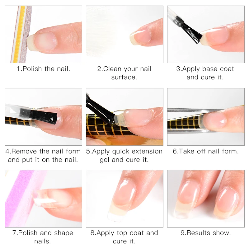 Mtssii-Gel acrílico para extensión de uñas, esmalte de Gel de construcción rápida, transparente, rosa, Nude, constructor de puntas de uñas, Gel UV,