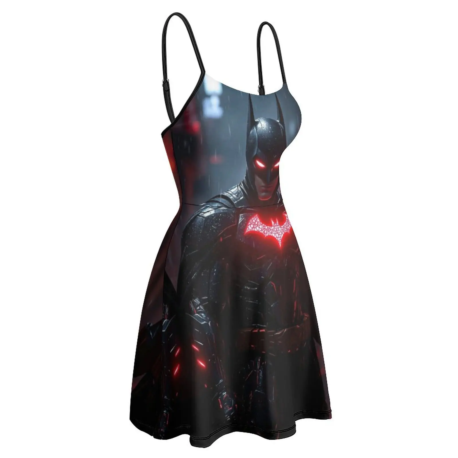 The  Bats Batty The Dark Knight Caped Gotham’s Guardian (132) Women's Sling Dress Creative Sexy  Woman's Gown Funny Novelty  Clu