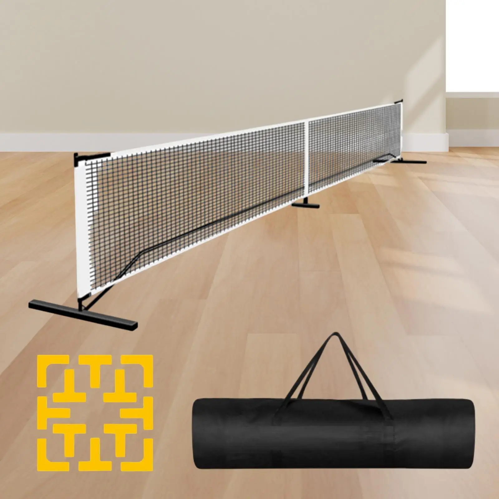 Portable Pickleball Net 6.7m 22ft Pickle Ball Game Net Stand with Storage Bag System Badminton Net for Tennis Driveway Backyard