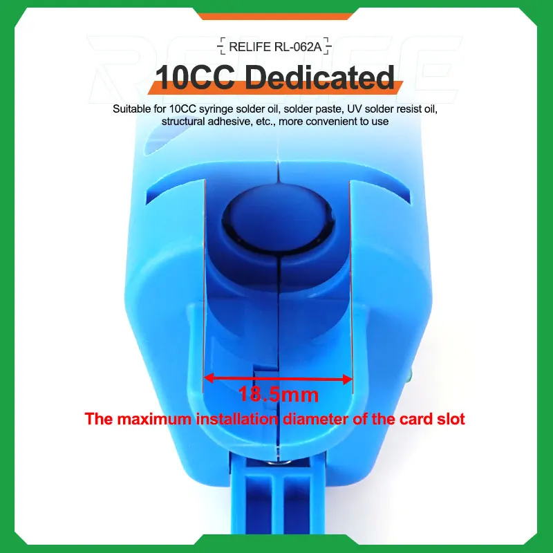 Relife RL-062A Manual Glue Gun 10CC Needle Booster For Syringe Oil Solder Paste UV Solder Mask Oil Structural Adhesive Tools