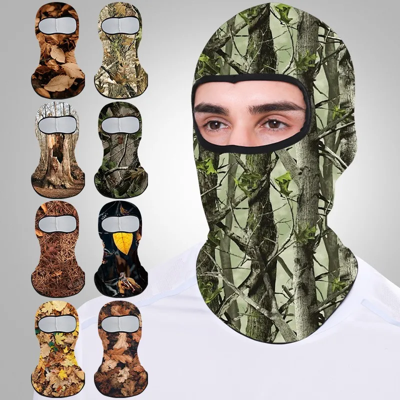 Printing Sunproof Sport Man Caps Balaclava Men Cycling Full Face Mask Outdoor Hunting Hat Bike Riding Magic Scarf Neckcover