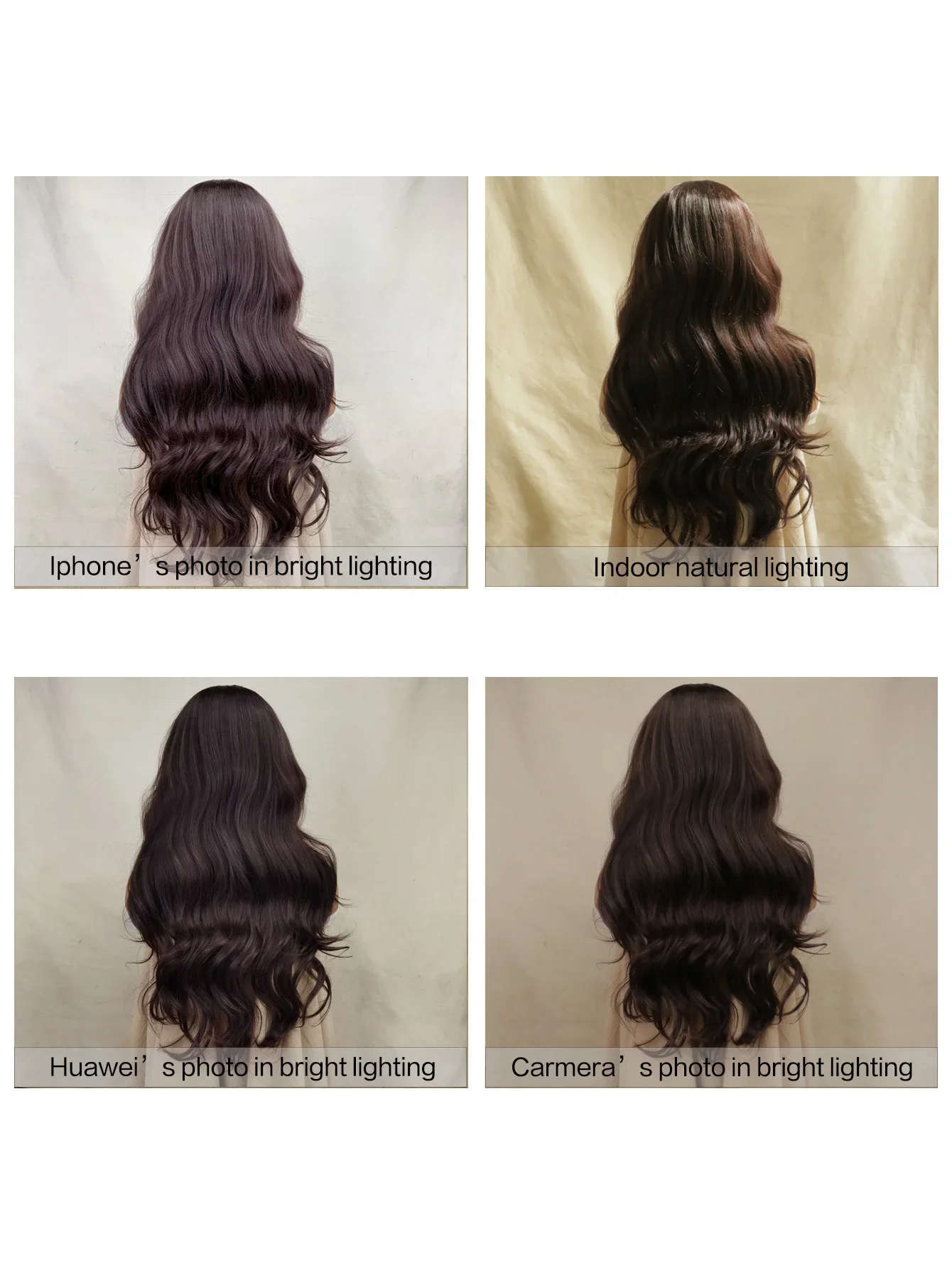 شعر مستعار طويل أسود مموج للنساء ذو مظهر طبيعي وألياف صناعية مقاومة للحرارة ومجعد أشقر فاتح للاستخدام اليومي #5