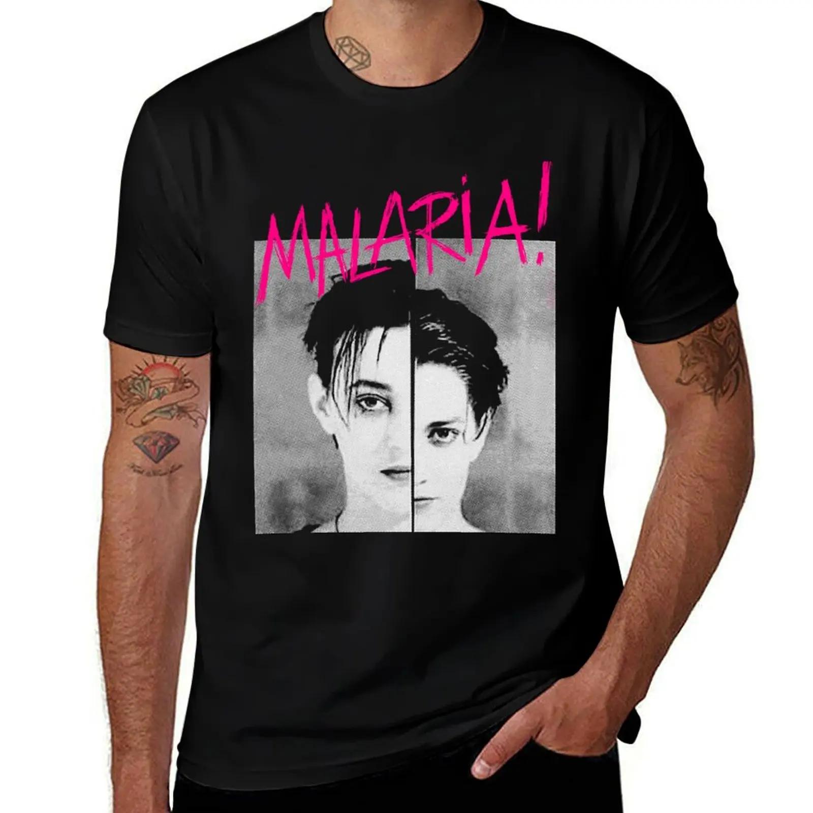 Malaria post punk T-Shirt Big and Tall Solid Color T-Shirt