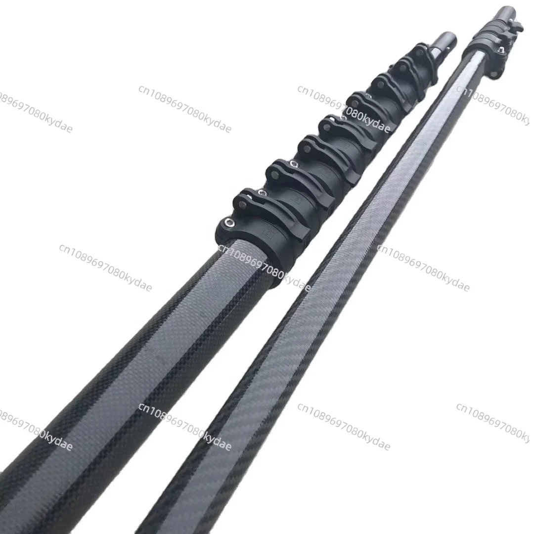 For Water Fed Carbon Fiber Extension Telescopic Window Cleaning Pole with Hose Household Cleaning