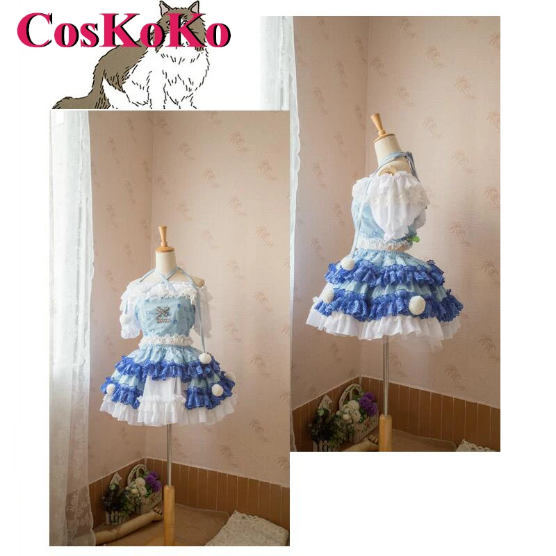 

CosKoKo [Customized] Tatara Kogasa Cosplay Anime Game Touhou Project Costume Gorgrous Sweet Uniform Party Role Play Clothing