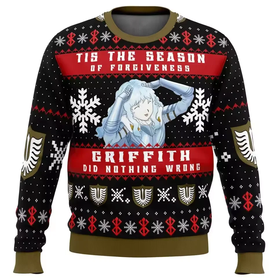 Image 5: Pull laid élément sur le thème de Noël Swordplay légende Gus classique style fantastique foncé pull anime