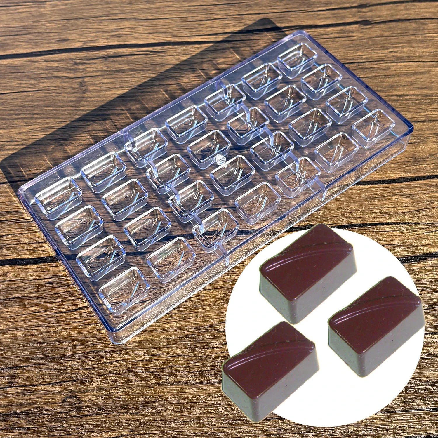 Polycarbonate Chocolate Mold, 28 Cavity, Beginner Friendly, Home Use, Food Grade DIY Baking Tool for Chocolate & Candy Making