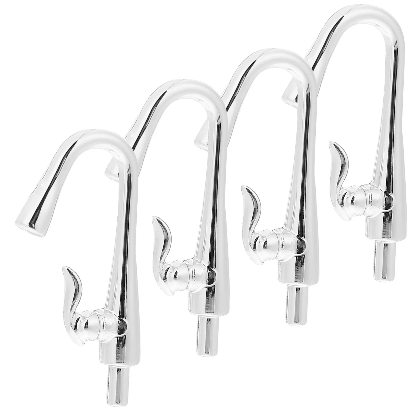 

4Pcs Mini Faucet Bathroom Decoration Accessories Plastic Simulation Sink Faucet for Mini House Dollhouse Scene