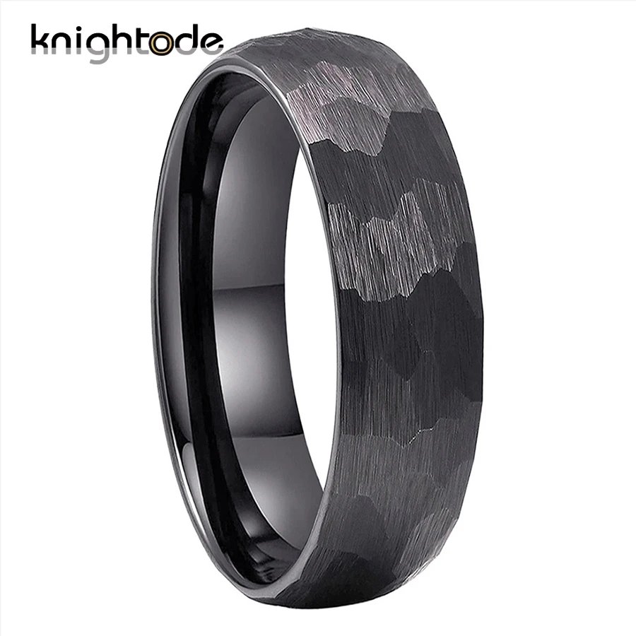 Fashion Gunmetal Color Tungsten Carbide Rings for Men Women Engagement Wedding Band Can Engraving Name Date Comfort Fit