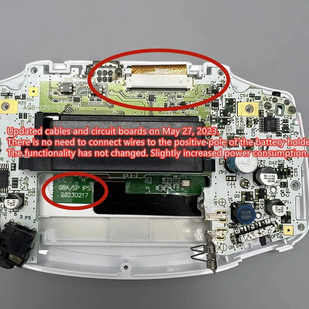 NeW GBA IPS LCD no cut shell required easy to install 3.0 